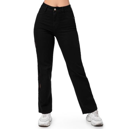 Pantalon Moda Denim Stretch Mujer Banks Negro 26