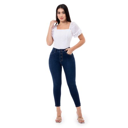 Pantalon Moda Denim Stretch Mujer Farli Bio Blue Hb 36