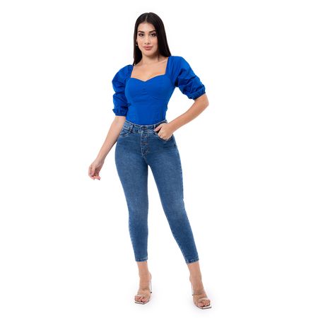 Pantalon Moda Denim Stretch Mujer Farli Total Bleach Hb 36