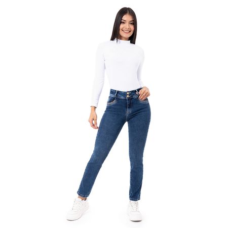Pantalon Moda Denim Stretch Mujer Surih Total Cristal H.B. 26