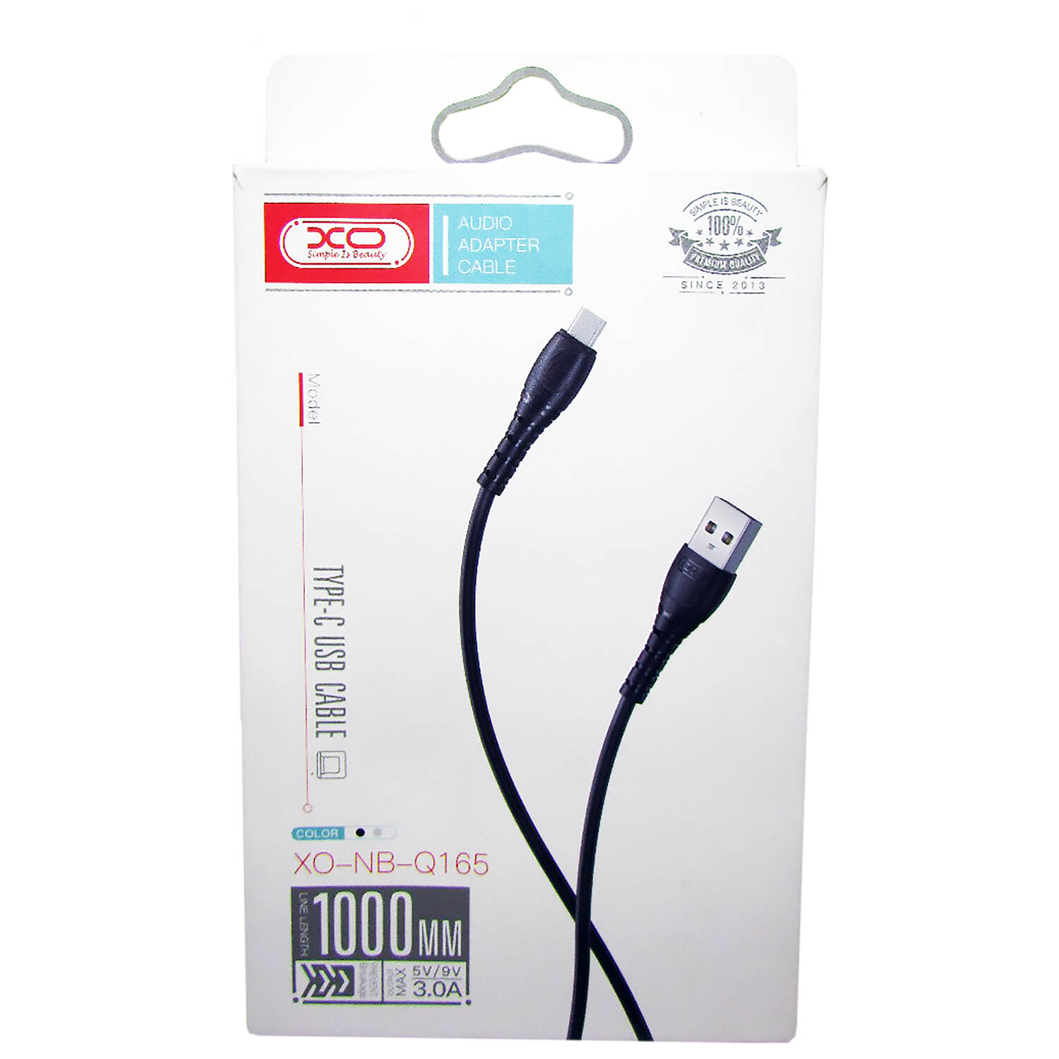 Cable Usb Tipo C 3.0 XO Negro