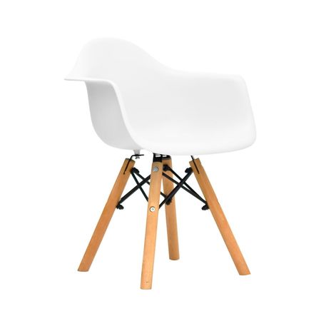 Silla fija para niños Eames con brazo bl