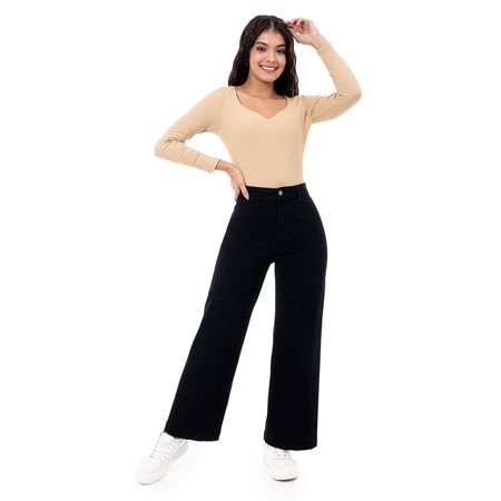 Pantalon Moda Denim Stretch Mujer Ween Negro 28