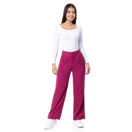 Pantalon Moda Sastre Mujer Keleyaf Fucsia 32