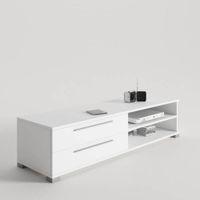 Mueble para TV 2 cajones Greco color Blanco TU MESITA