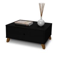 Mesa de Centro Clásica multiusos  1 cajon Lucy color Negro TU MESITA