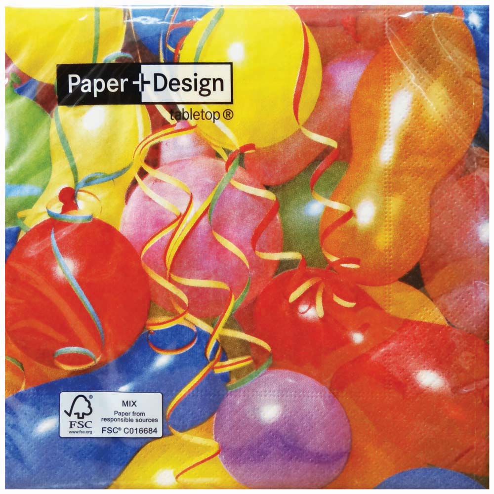 Servilletas ARTI 33x33cm Cumpleaños Paquete 20un