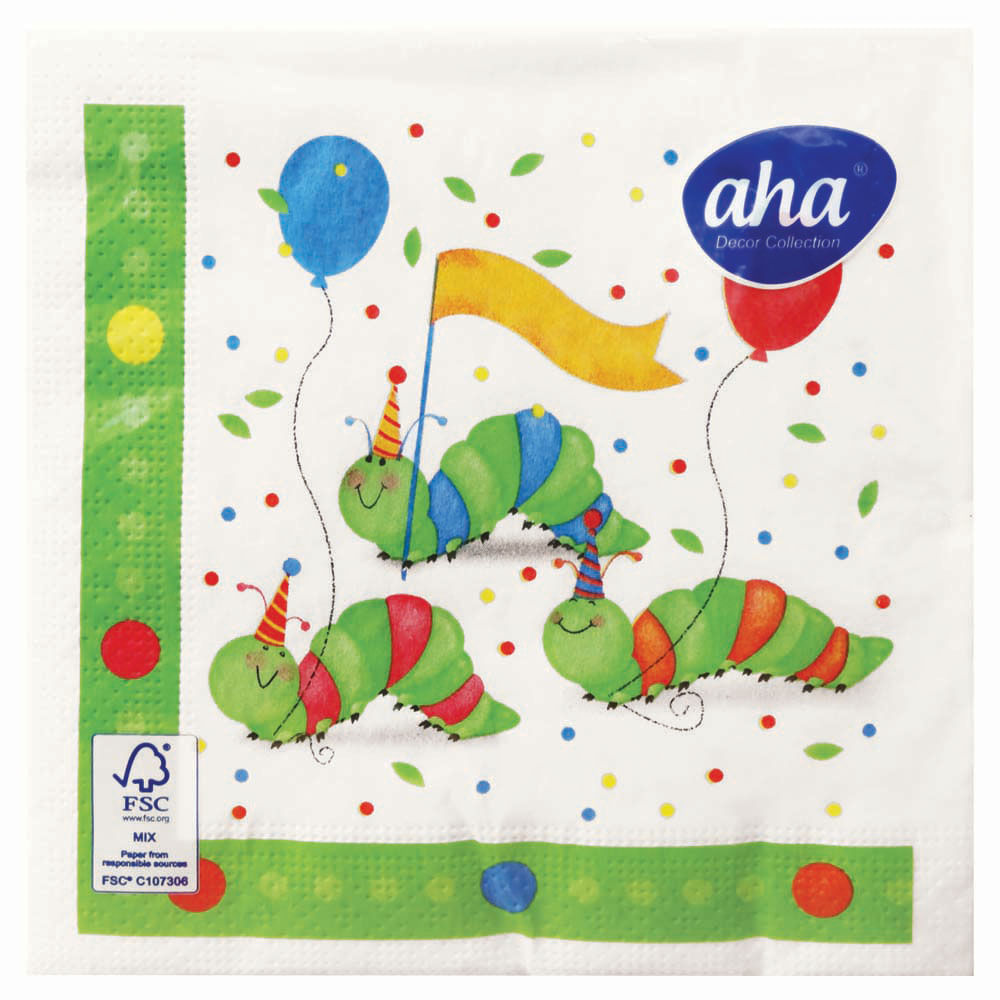 Servilletas ARTI 33x33cm Cumpleaños Unisex Paquete 20un