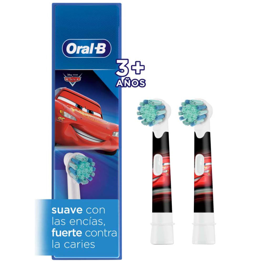 Cabezales de Repuesto ORAL-B Disney Cars para Cepillo de Dientes Eléctrico 2un