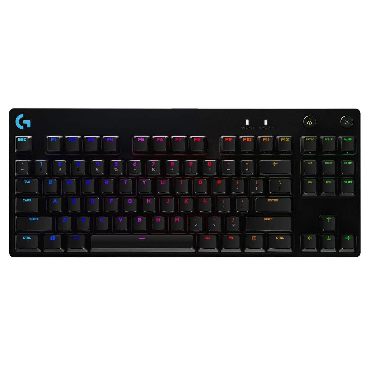 Teclado Logitech G PRO TKL GX Blue Clicky RGB Lyghtsync