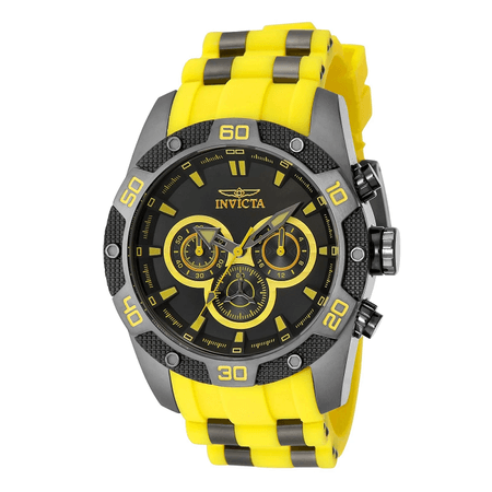 Reloj Para Hombre INVICTA 40057 Cronógrafo Analógico Color Amarillo