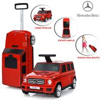 Correpasillos 2 en 1 Mercedes Benz PB-450 Maleta Rojo