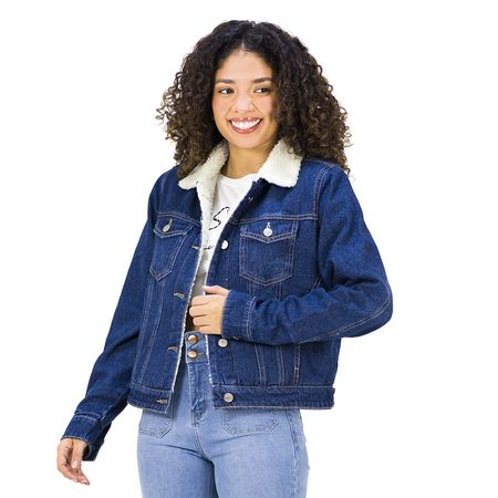 Casaca Jean para Mujer Dany Parada111 Color Azul Talla L