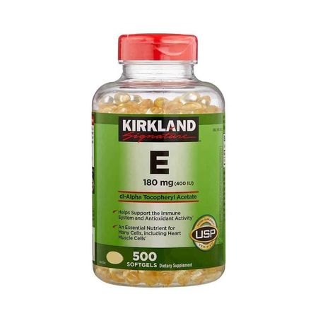 Vitamina E 180 mg Kirkland Signature 500 Softgel