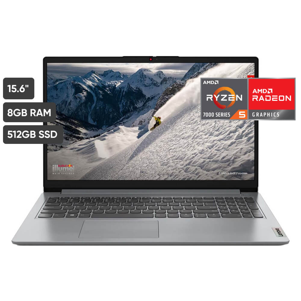 Notebook LENOVO 15AMN7 15.6"" AMD Ryzen 5 (7000 series) 8GB 512GB SSD