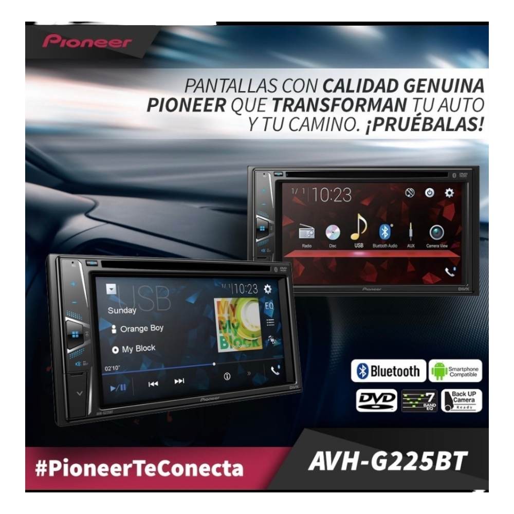 Autoradio Pioneer AvhG225bt Cd Usb Bt Aux plazaVea plazaVea PRD