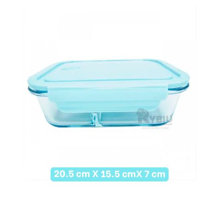 Recipiente Hermetico de Comida y Alimentos 1L Celeste