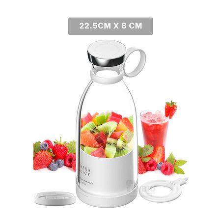 Mini batidora Portatil Blanco Ideal para Zumos de Frutas