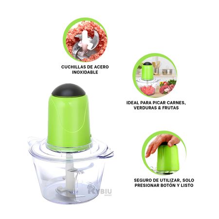 Picador Electrico Multiuso para Cocina Verde