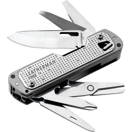 Multiherramienta Leatherman Free T4 de Bolsillo Acero Inoxidable Envasado en Blister