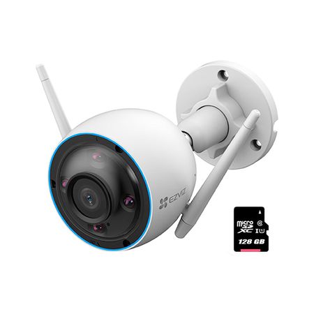 Cámara Seguridad Cs H3 Ezviz 3Mp 2K Vision Nocturna Color Sd 128Gb