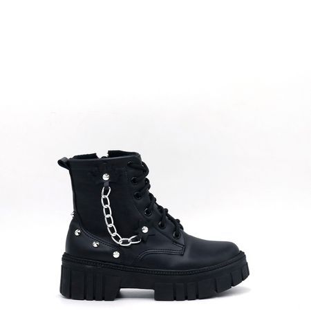 Botas para Niña de Cuero PAR&SS MV23-LUZ Negro Talla 35 Botas para Niña de Cuero PAR&SS MV23-LUZ Negro Talla 33