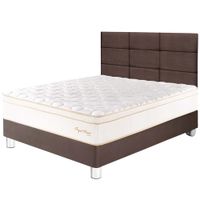 Dormitorio PARAISO Royal Prince 1.5 Plazas + Cabecera Blocks Chocolate + 1 Almohada