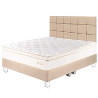 Dormitorio PARAISO Royal Prince King + Cabecera Blocks Champagne + 2 Almohadas