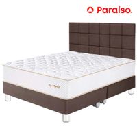 Dormitorio PARAISO Royal Elizabeth King + Cabecera Blocks Chocolate + 2 Almohadas