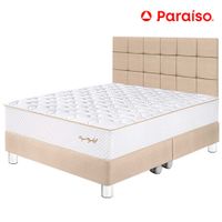 Dormitorio PARAISO Royal Elizabeth King + Cabecera Blocks Champagne + 2 Almohadas
