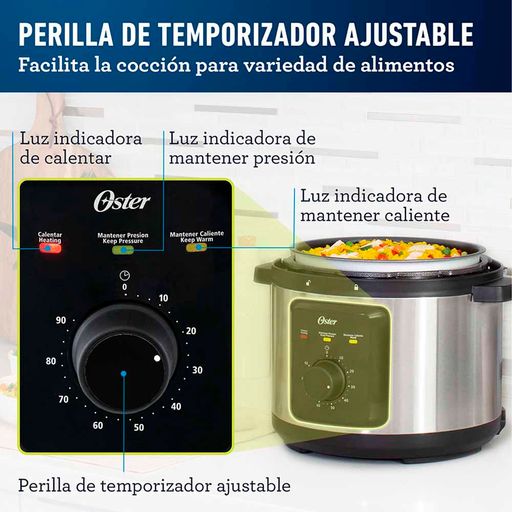 Olla Multifuncional OSTER Oval 5,7 Litros Negro