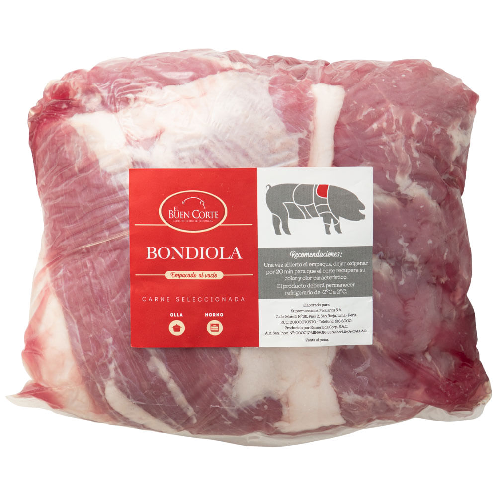 Bondiola de Cerdo EL BUEN CORTE x kg