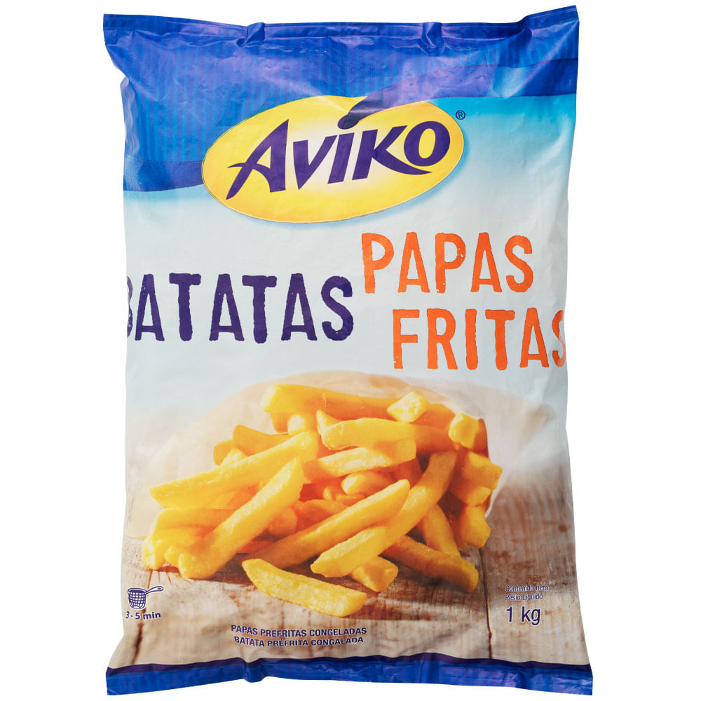 Papa Prefrita Congelada AVIKO Bolsa 1kg