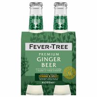 Ginger Beer FEVER TREE Botella 200ml Caja 4un