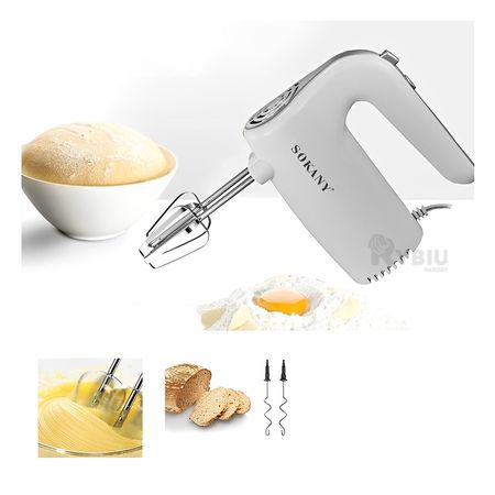 Amasadora Electrica de Mano con 5 Opciones de Velocidad