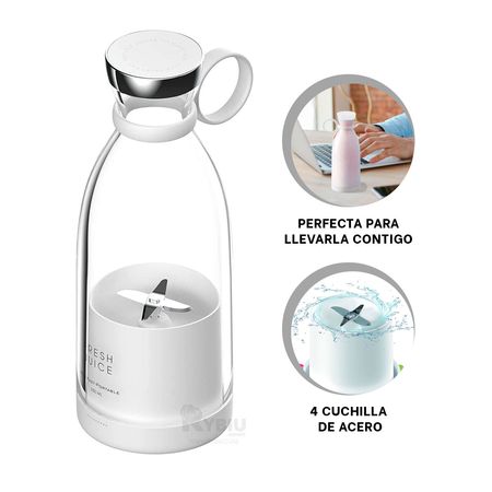 Mini batidora Portatil Blanco Ideal para Smothies