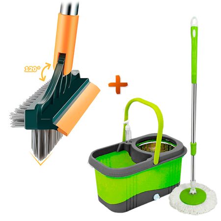 Balde Trapeador Dispensador VD Y Escoba Mágica E11 VD