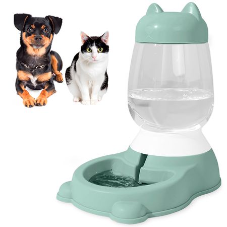 Bebedero Dispensador de Agua 2.5 L para Perros Gatos CW5 Verde