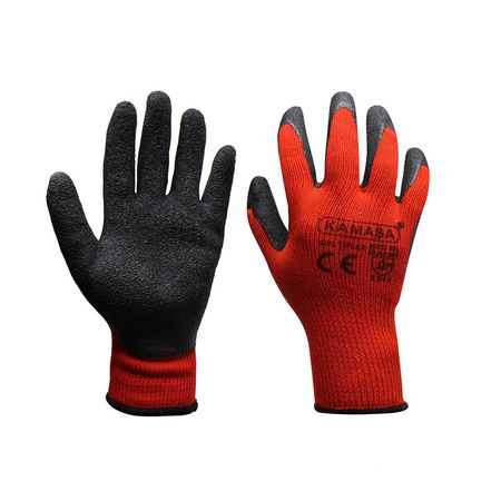 Guantes de poliester con jebe 10