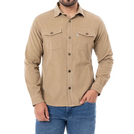 Camisaco Corduroy Hombre Peeter Beige M