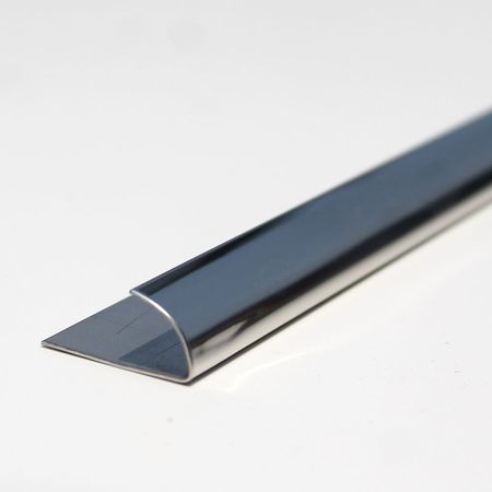 Perfil de aluminio Curvo Brillante 9.5mm x 2.40m