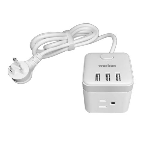 Ladrón de enchufes con salidas USB: el accesorio para multiplicar tus tomas  de electricidad