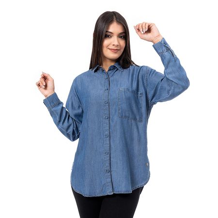 Blusas Moda Denim Mujer Dayilet Total Cristal L