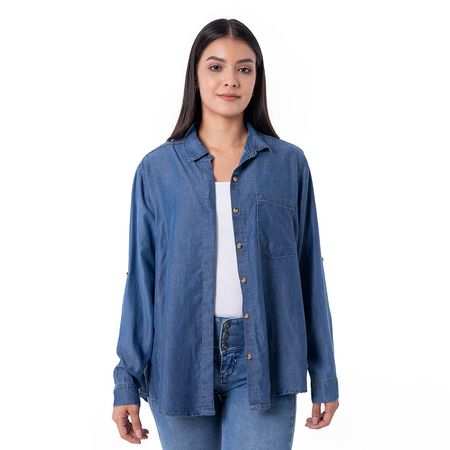 Blusas Moda Denim Mujer Kheleya Cristal S