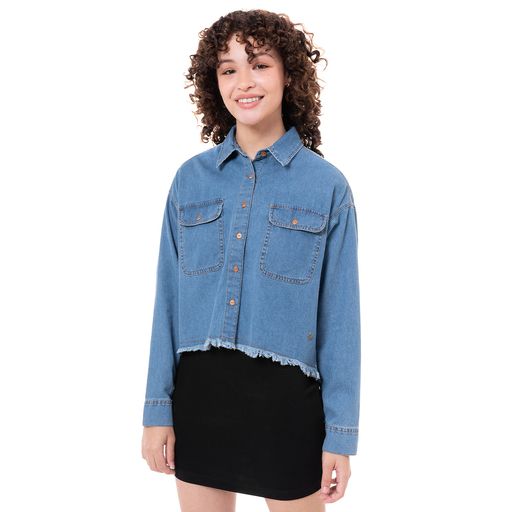 Blusas cheap denim mujer