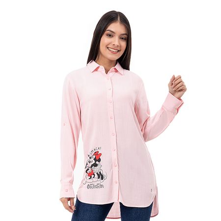 Blusas Moda Popelina Mujer Dalily_Disney Rosa S