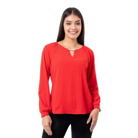 Blusas Moda Popelina Mujer Kolbert Red M