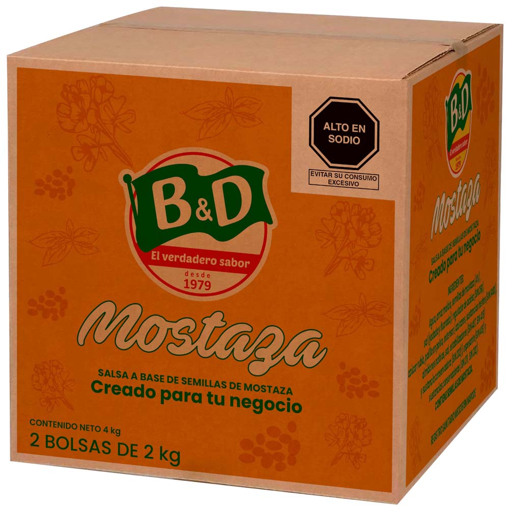 Mostaza B&D Caja 4Kg