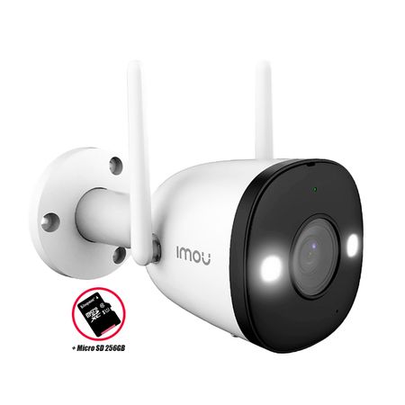 Cámara Wifi Imou Bullet 2 1080p Fullhd Externa Ip67 Noche Color Sd 256gb