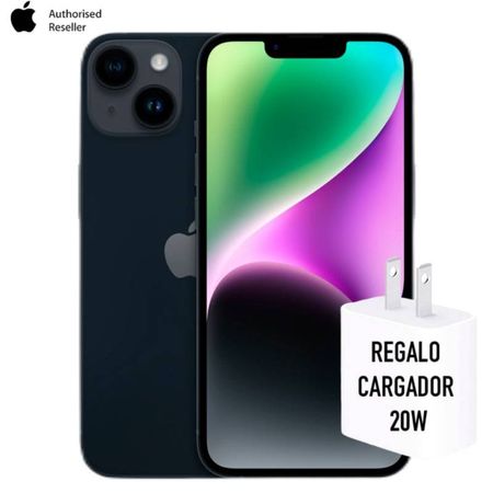 iPhone 14 128GB - Midnight - Cargador 20W